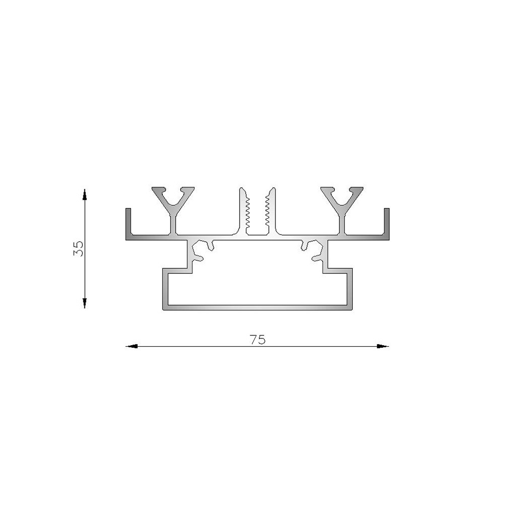 Travesa�o para techo vidriado