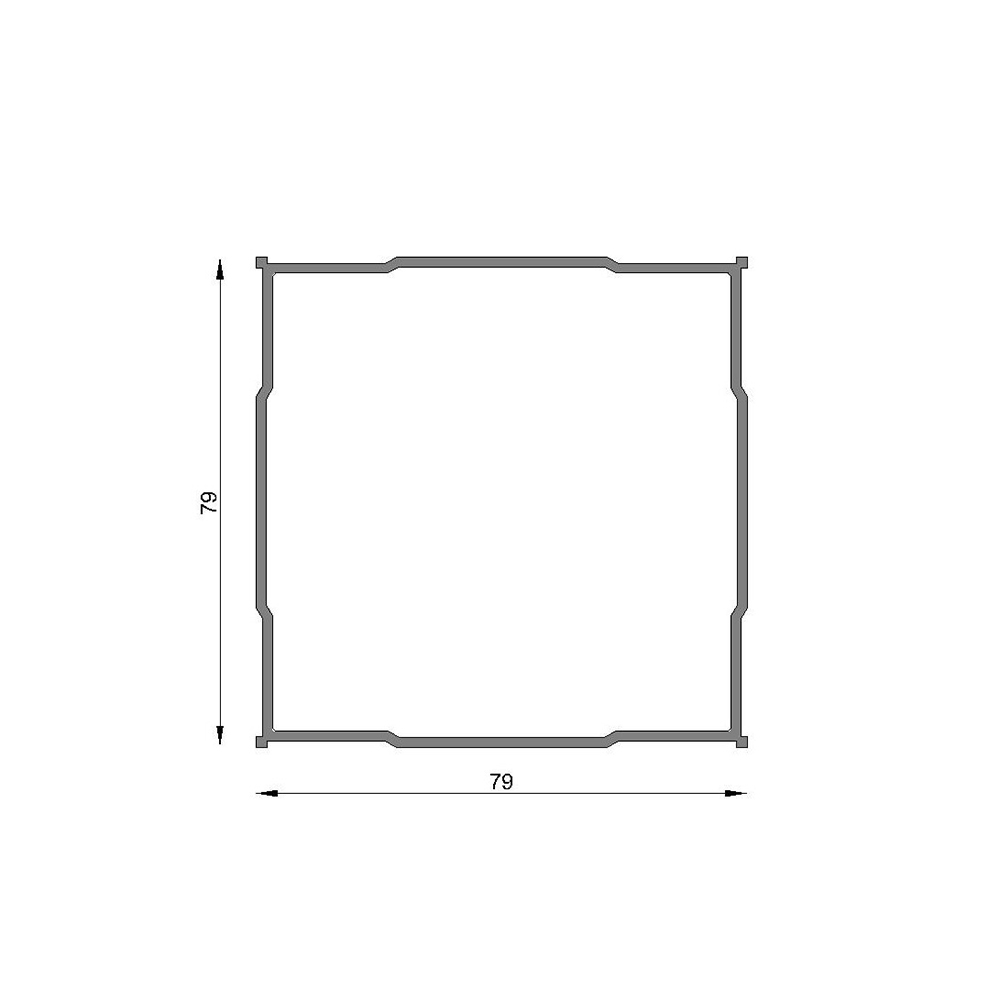 Columna acople recto