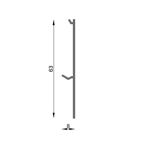 Tapa de z�calo tabiqueria Tubular