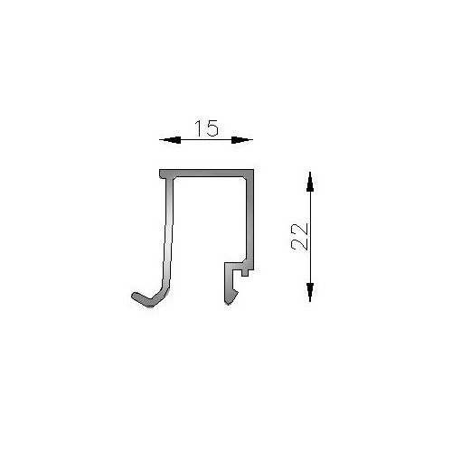 CONTRAVIDRIO 6063 T5