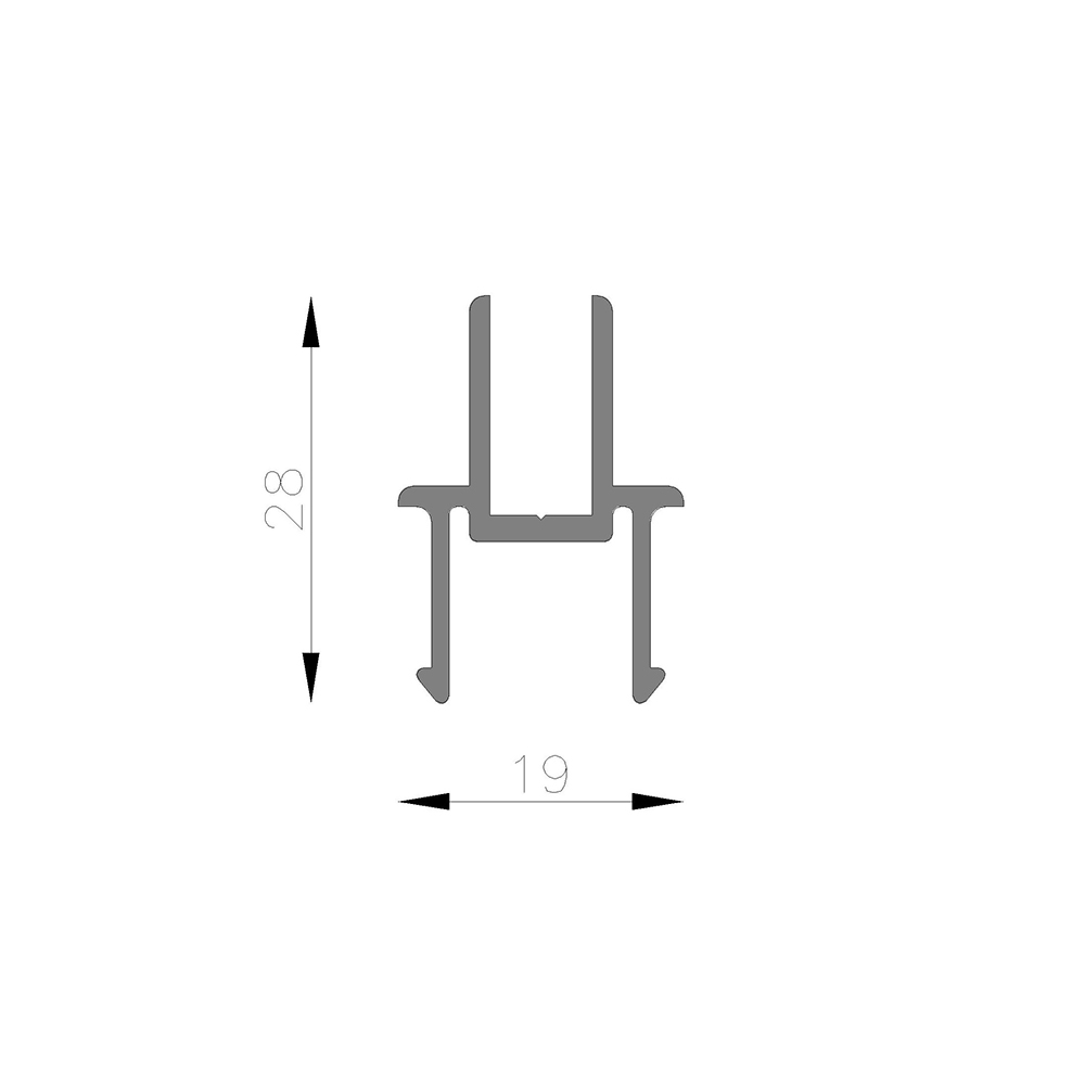 Encuentro central Corrediza 4 Hojas (90�)