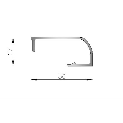 Contravidrio curvo interior 36mm