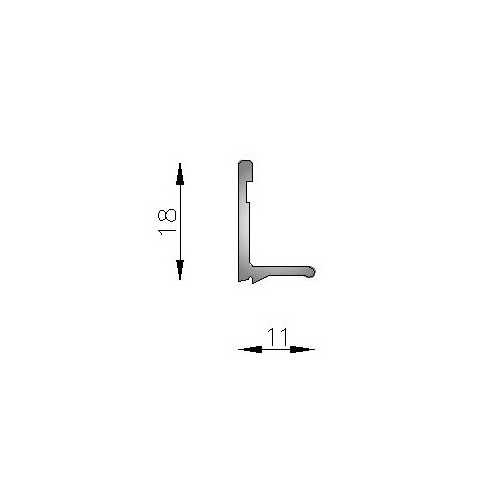 Contravidrio para Hoja oculta