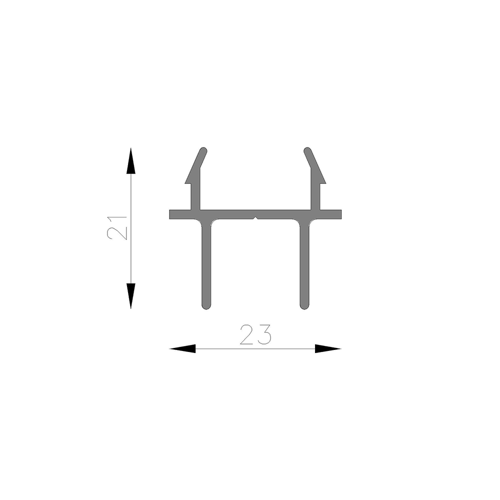 Encuentro central Corrediza  4 Hojas