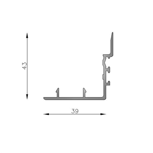 Solapa central 45� para MT-0619