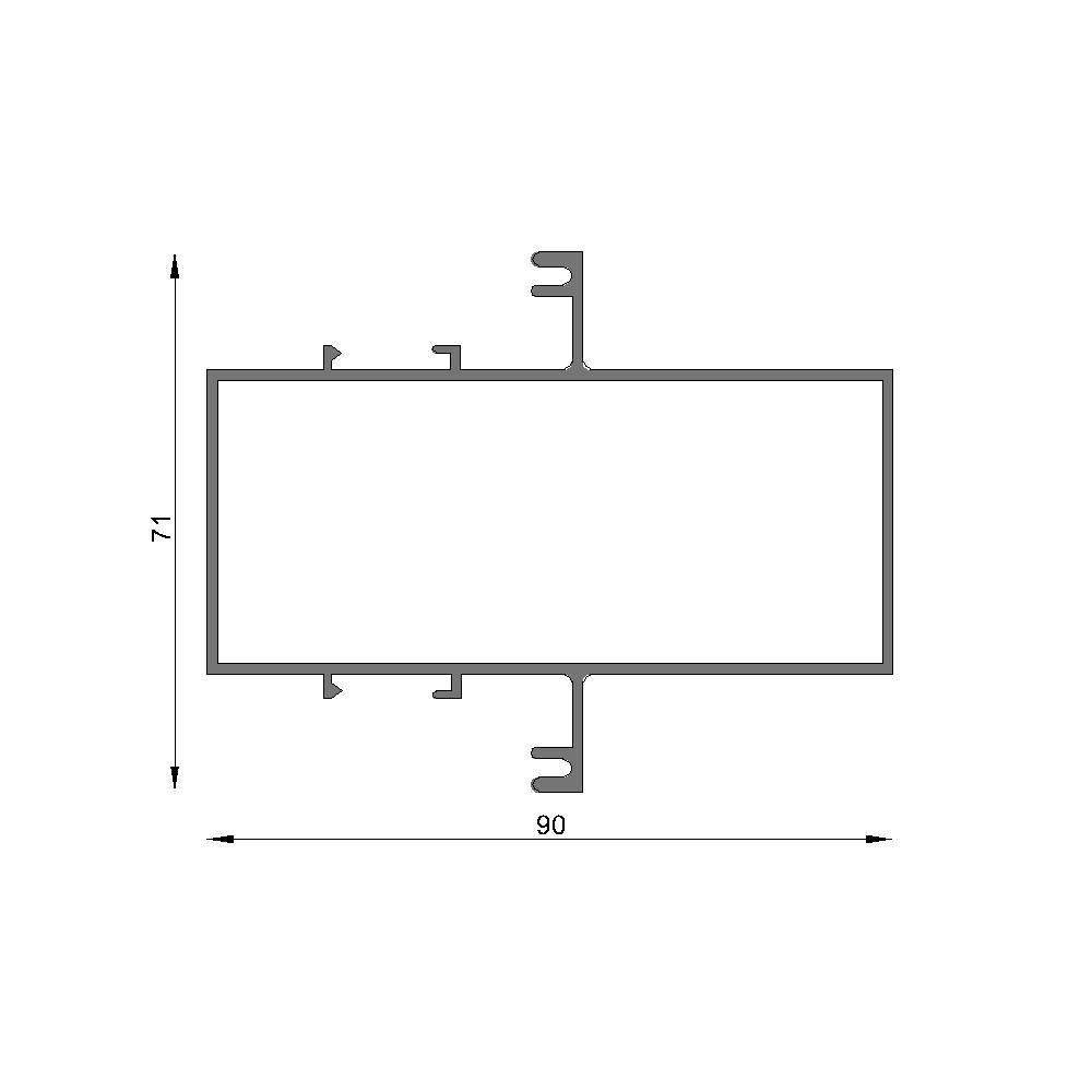 Travesa�o Tubular pa�o fijo