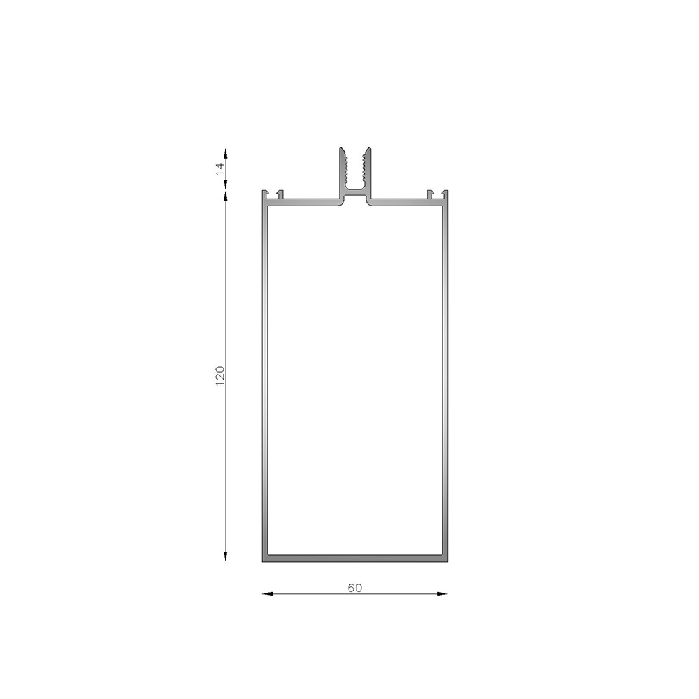 Columna 120 mm para Frente integral