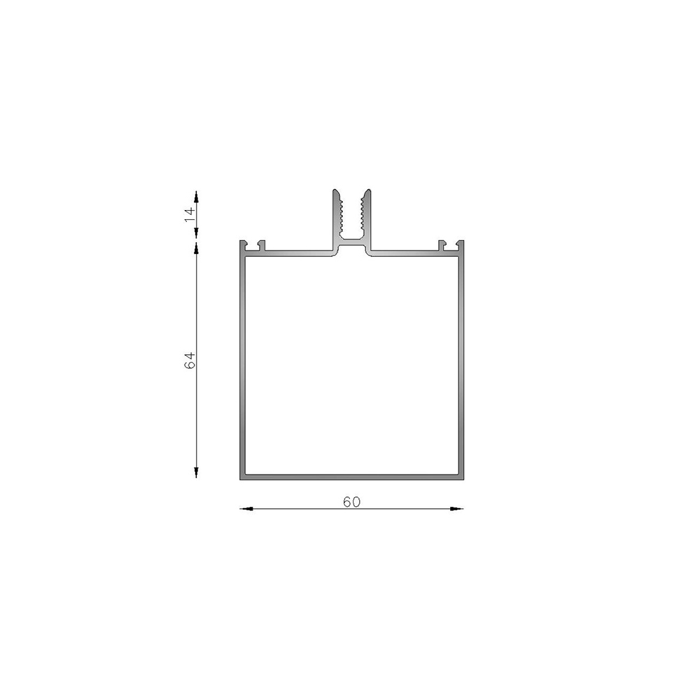 Columna 60 mm para Frente integral