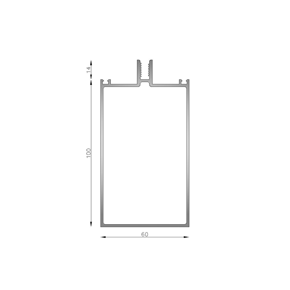Columna 100 mm para Frente integral
