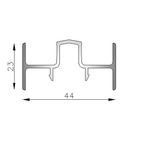 Encuentro central para 4 Hojas corte a 45�