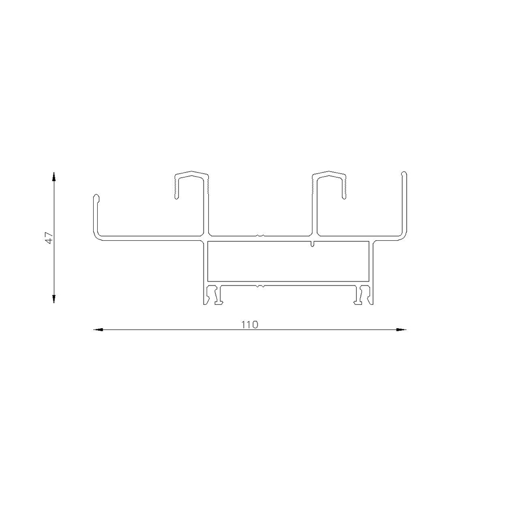 Marco de dos gu�as 45� recto