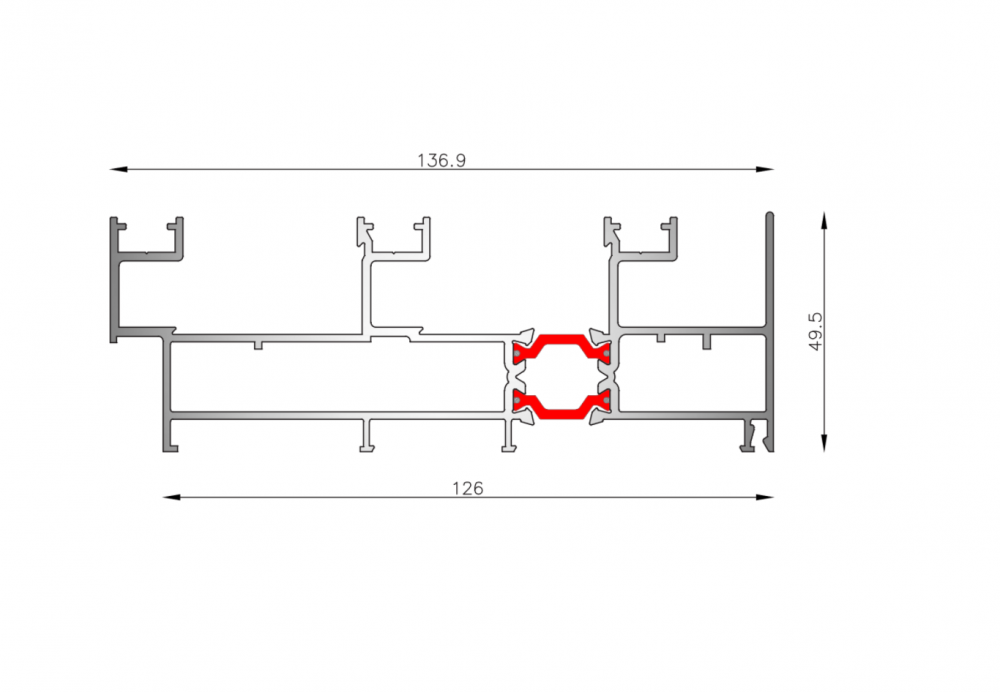 Marco corredizo de tres gu�as