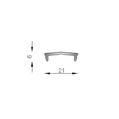 CUBRE TOR.TECHO VIDRIO 6063 T5