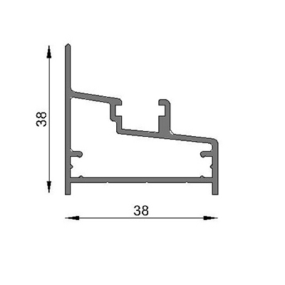 MARCO CUBRE DUCHADOR 6063 T5