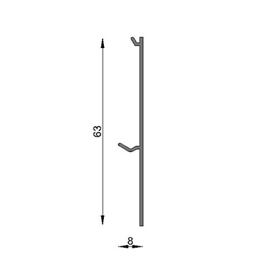 TAPA ZOCALO TAB TUB 6063 T5