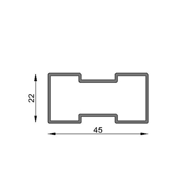TRAVESA�O TABIQ. TUB. 6063 T5