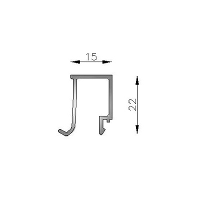 CONTRAVIDRIO 6063 T5