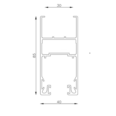HOJA PARANTE LATERAL T5 6063