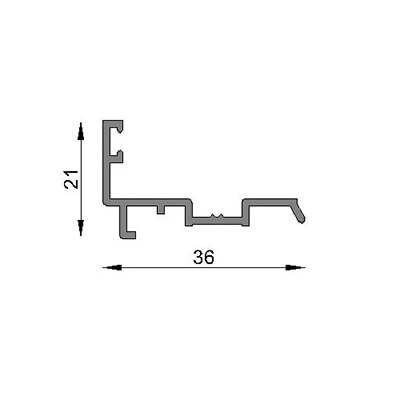 CIERRE CTRAL PTA REB. 6063 T5