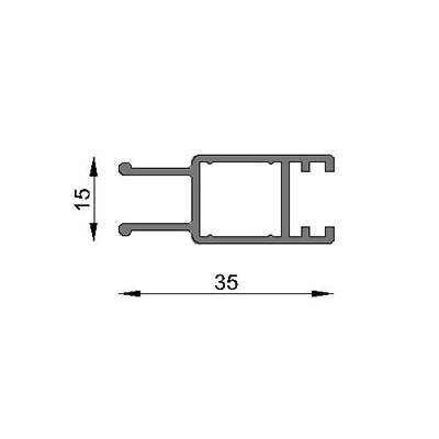 HOJA MAMPARA BA�O 6063 T5