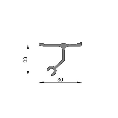 BISAGRA VENT. BAND. 6063 T5