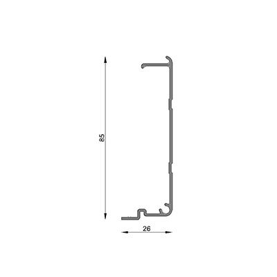 SOPORTE TAPA CINTA 6063 T5