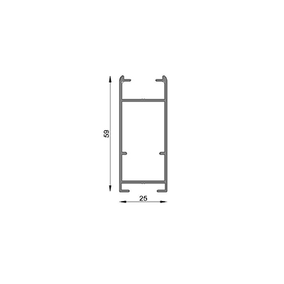 PARANTE HOJA RECTO 6063 T5