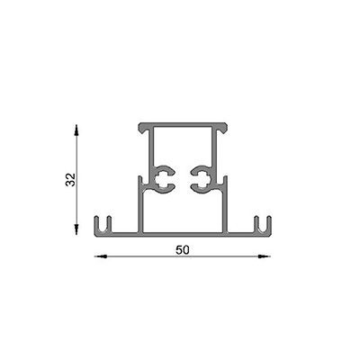 PUERTA TRAVESA�O ANG. 6063 T5