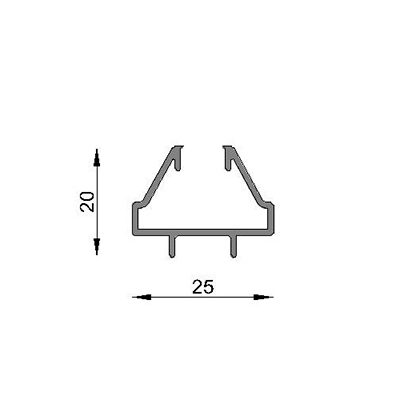 PERIMETRAL VIDRIO REP. 6063 T5