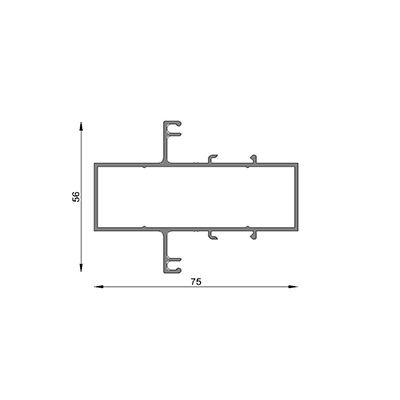 TRAVESA�O PA�O FIJO 6063 T5