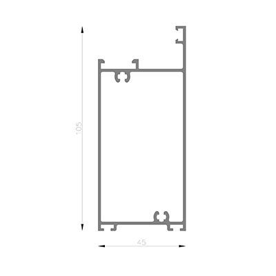 ZOCALO PUERTA 6063 T5
