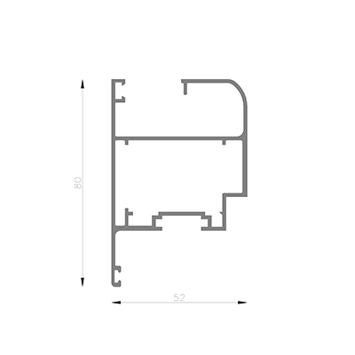 PROYECTANTE RECTA DVH 6063 T5