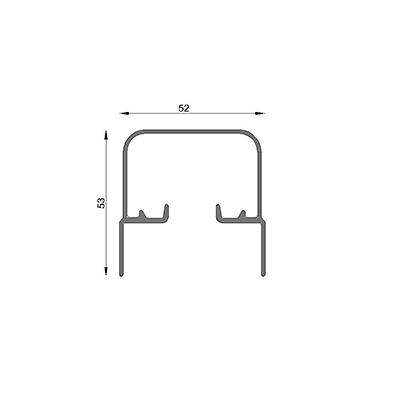 UMBRAL SANIT.CUB. BA�. 6063 T5