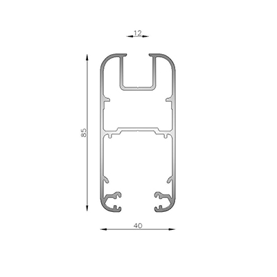 CORR. VIDRIO SIMPLE 6063 T5