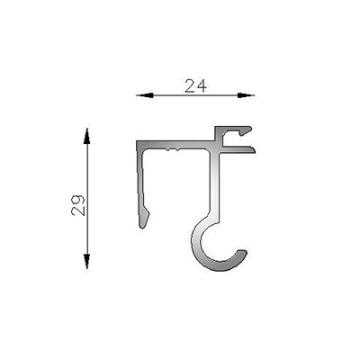 BISAGRA TAPACINTA 6063 T5