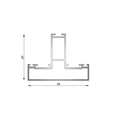 COLUMNA 57mm 6063 T5