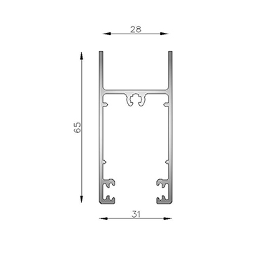 ZOCALO CORREDIZA 6063 T5