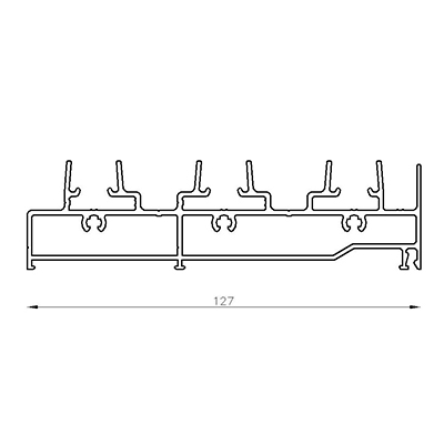 MARCO UMBRAL 3 GUIAS  AA6063T5