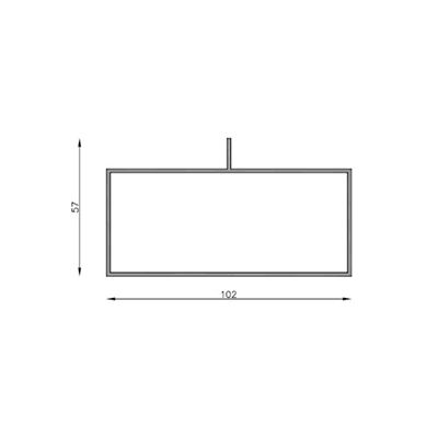 UNA CEJA CENTRADA 6063 T5